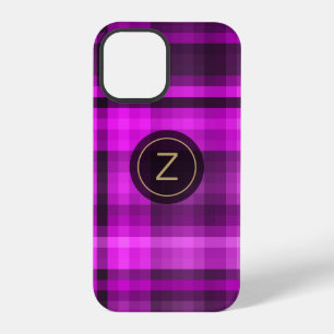 Coque iPhone 12 Pro Motif Fillette Rose Chaud Madras Personnalisé