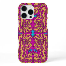 Motif flamboyant néon rose pink baroque