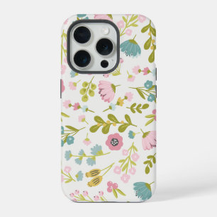Coque iPhone 15 Pro motif Fleur sauvage Abstrait