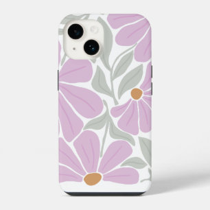 Coque Pour iPhone 14 Motif Fleurs Rétro 