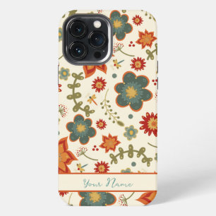 Etui iPhone 13 Pro Max Motif Floral à la Mode Nom Joli Inspirivité