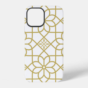 Coque iPhone 12 Motif floral abstrait sans couture. Arrière-groupe