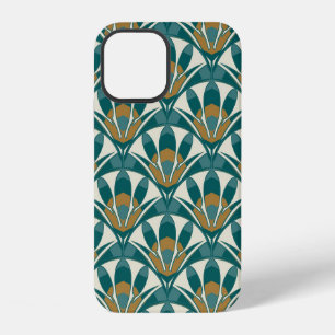 Coque iPhone 12 Motif floral abstrait sans couture Art déco. Décor