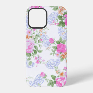 Coque iPhone 12 Pro Motif floral aquarelle de roses roses élégantes
