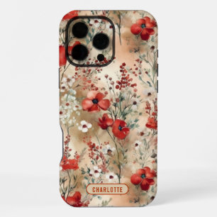 Coque iPhone 16 Pro Max Motif floral aquarelle élégant personnalisé