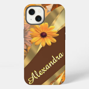 Etui iPhone 13 Motif floral coloré automnal personnalisé joli