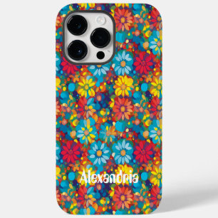 Coque Pour Pour iPhone 14 Pro Max Motif floral contemporain audacieux Marguerites vi