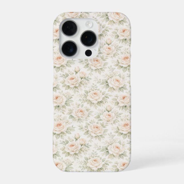 Coque iPhone Motif floral de mariage (Verso)