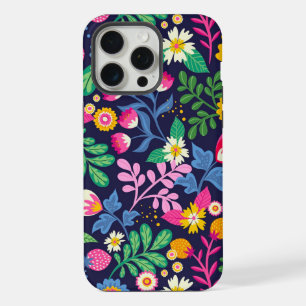 Coque iPhone 15 Pro Max Motif floral exotique peint à la main