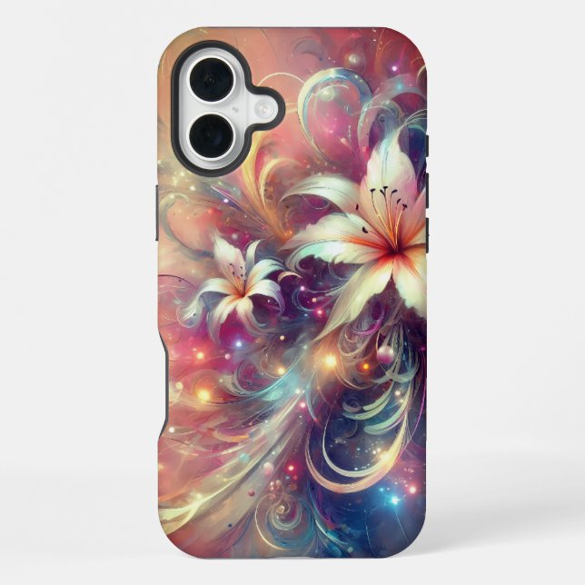 Coque iPhone Motif floral fantastique (Verso)