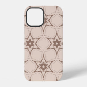 Coque iPhone 12 Motif floral géométrique décoratif. Illustration v