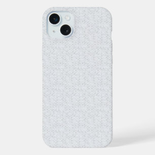 Coque iPhone 15 Plus Motif floral géométrique gris clair