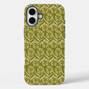 Coque iPhone 16 Plus Motif floral moderne : Fleurs d'ombelle blanches
