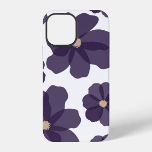 Coque iPhone 12 Motif floral sans couture avec cosmos violet dessi