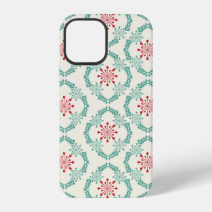 Coque iPhone 12 Motif floral sans couture de fleurs et feuilles ab