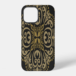 Coque iPhone 12 Motif floral sans couture, design botanique vintag