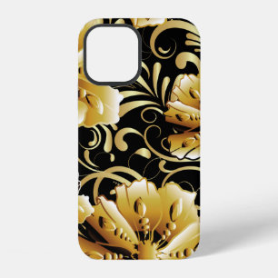 Coque iPhone 12 Motif floral sans soudure. Papier peint 3d fleuris