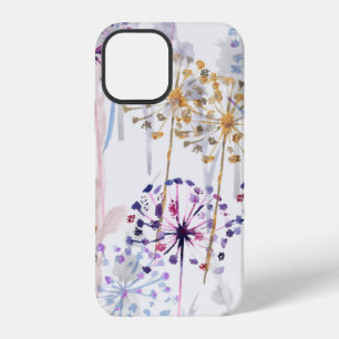 Coque iPhone 12 Motif floral sauvage aquarelle transparente en pei