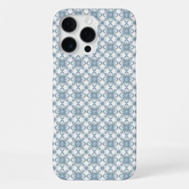 Coque iPhone Motif floral scandinave (Verso)