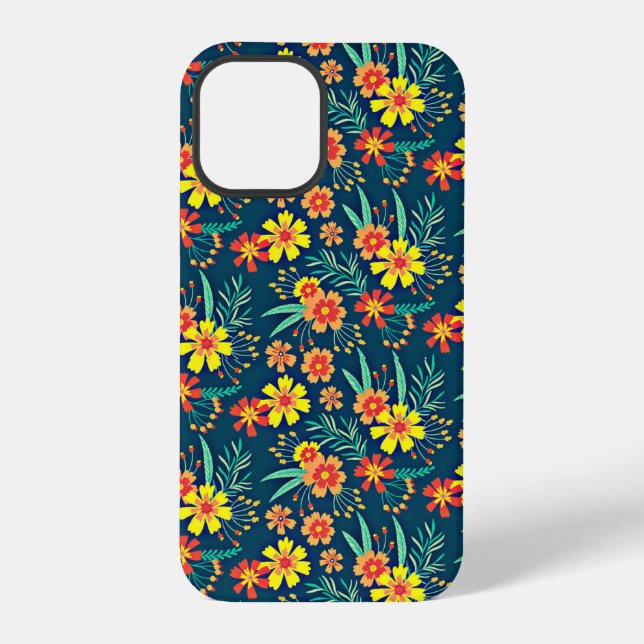 Coque iPhone Motif floral tropical sans couture-46566 (Verso)