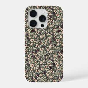 Coque iPhone 15 Pro Motif floral vintage des années 1940 en temps de g