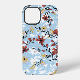 Coque iPhone 12 Motif floral vintage sans couture. Fond floral sim