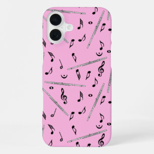 Coque iPhone 16 Plus Motif Flute Music Note