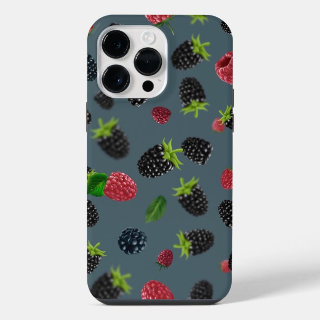 Coque iPhone Motif framboise 2 (Verso)