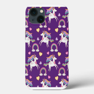 Etui iPhone 13 Motif Funny Unicorn Magique Cheval mignon