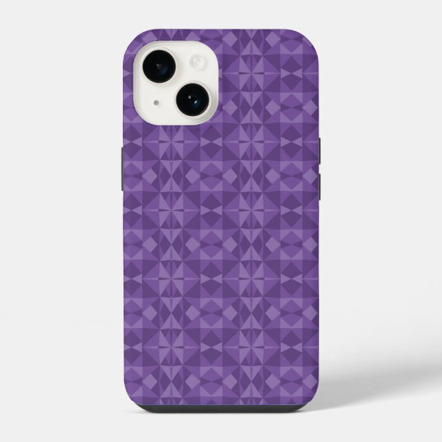 Coque iPhone Motif géométrique abstrait de triangle (Verso)