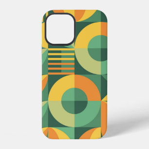 Coque iPhone 12 Motif géométrique abstrait vintage scandinave
