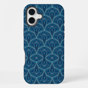 Coque iPhone 16 Plus Motif géométrique Art Déco répétitif
