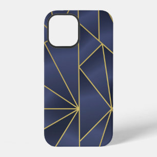 Coque iPhone 12 Motif géométrique doré luxueux sans couture