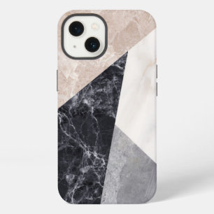 Etui iPhone 13 Motif géométrique en marbre