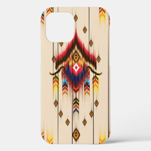 Coque iPhone 12 Motif géométrique ethnique Abstrait, géométrique I
