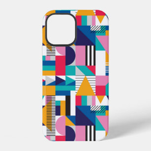 Coque iPhone 12 Motif géométrique sans couture dans un style abstr