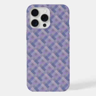 Coque iPhone 15 Pro Max Motif géométrique tissé bleu violet
