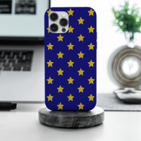 Motif Gold Stars, Bleu Marine, Exclusive