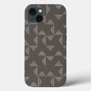 Etui iPhone 13 Motif graphique géométrique simple, moderne et ten
