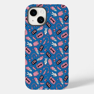 Coque Pour iPhone 14 Motif gribouillé des années 90