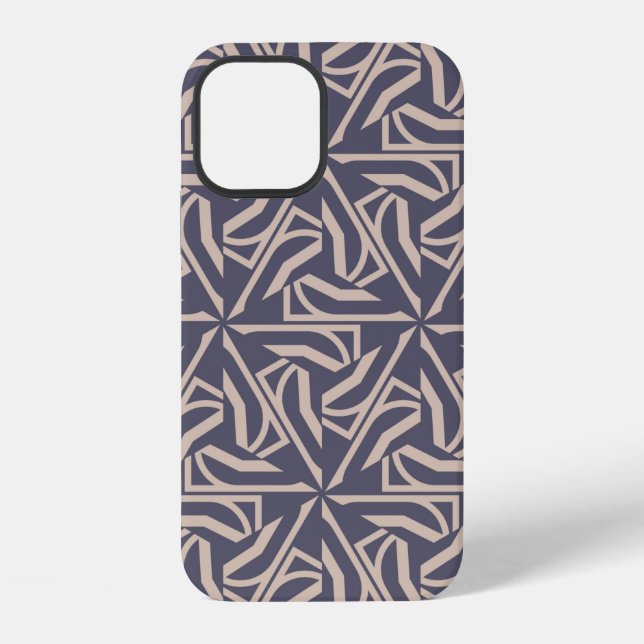 Coque iPhone Motif Hipster avec éléments polygonaux. Triangles (Verso)