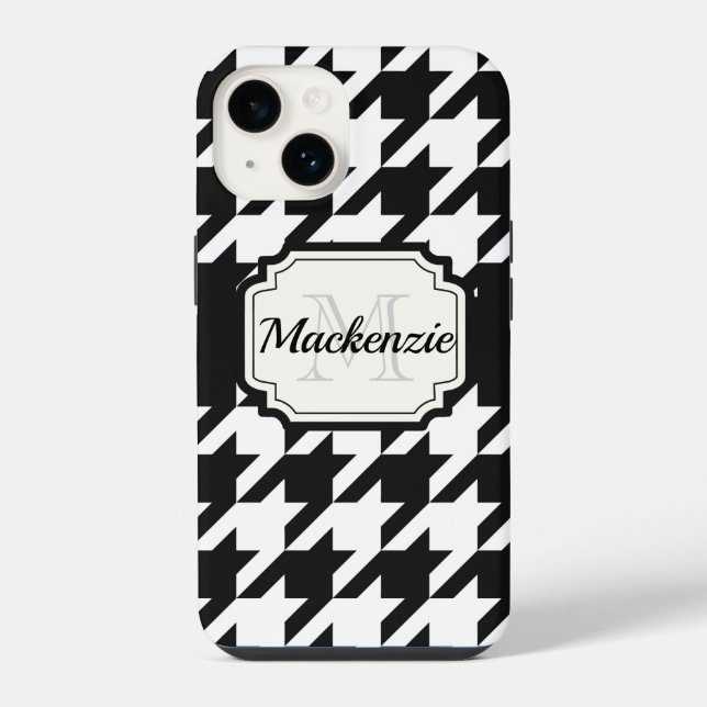 Coque iPhone Motif Houndstooth (Verso)