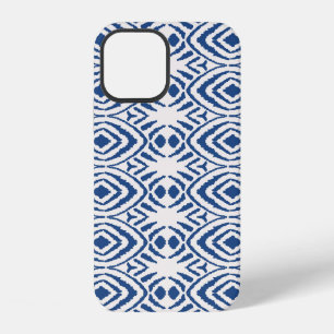Coque iPhone 12 Motif ikat sans couture. Teinture tie dye vintage