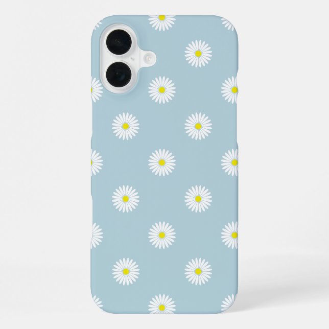 Coque iPhone Motif illustratif sur bleu pâle (Verso)