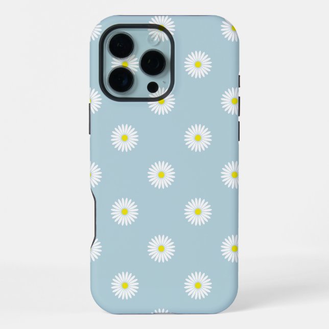 Coque iPhone Motif illustratif sur bleu pâle (Verso)