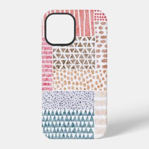 Coque iPhone 12 Motif impeccable en style patchwork. D simple