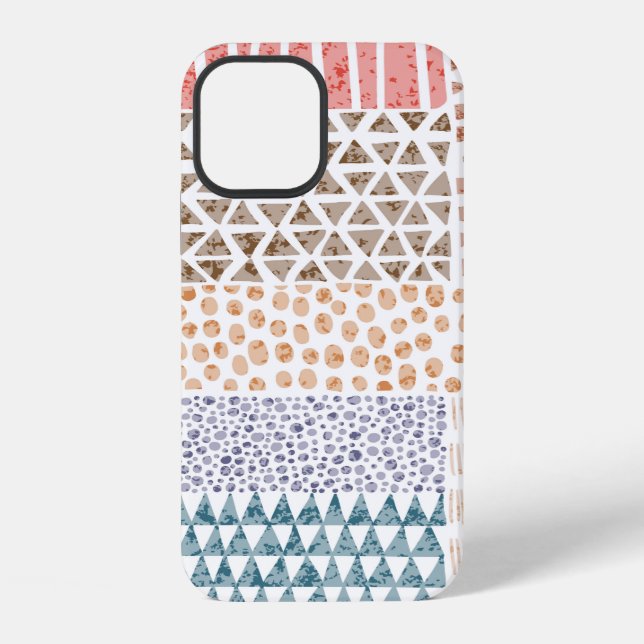 Coque iPhone Motif impeccable en style patchwork. D simple (Verso)
