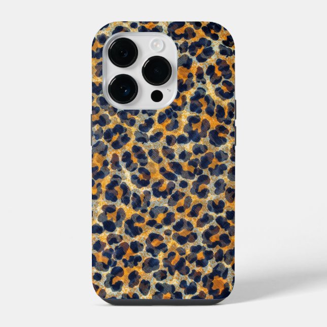 Coque iPhone Motif imprimé léopard (Verso)