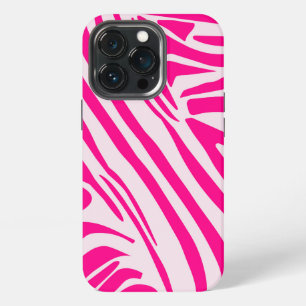 Etui iPhone 13 Pro Motif imprimé zèbre rose