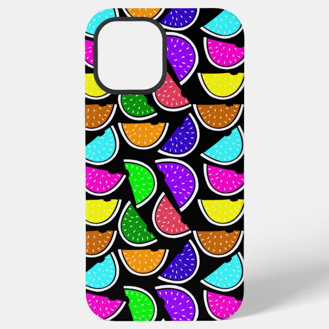 Coque iPhone Motif joli pastèque coloré (Verso)